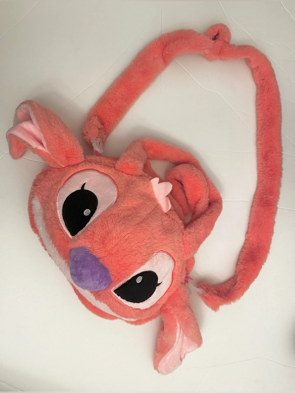Pink Plush Bunny Handbag - Cute Character Purse